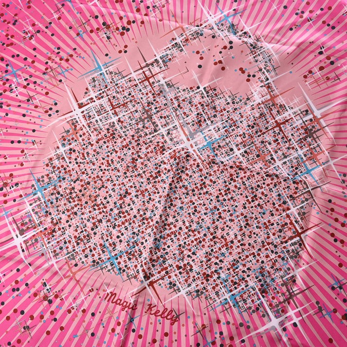 カレ90　マジックケリー　シルク　ピンク