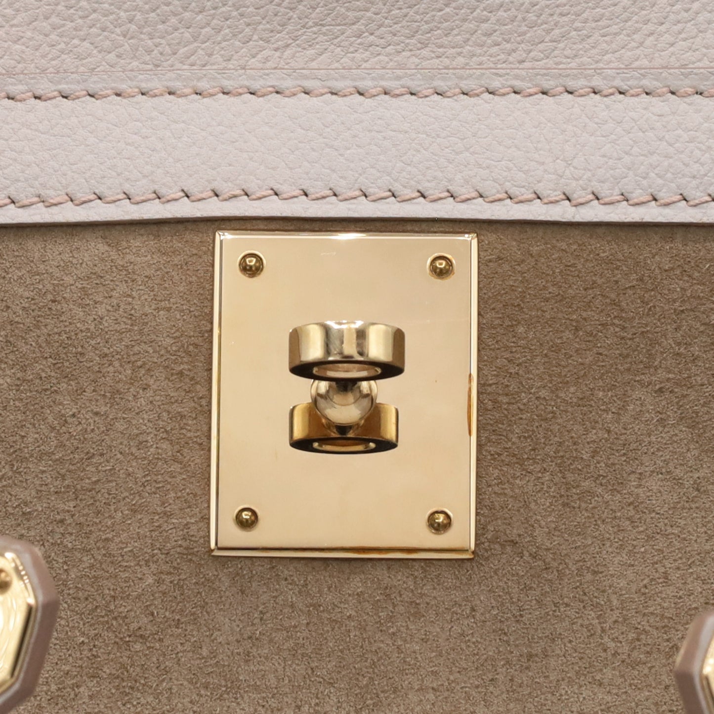 Kelly 32 Voever Color Grizzly Pearl Gray Champagne Gold Hardware □Q Stamp