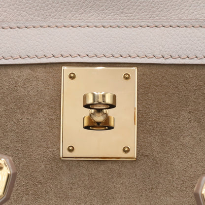 Kelly 32 Voever Color Grizzly Pearl Gray Champagne Gold Hardware □Q Stamp