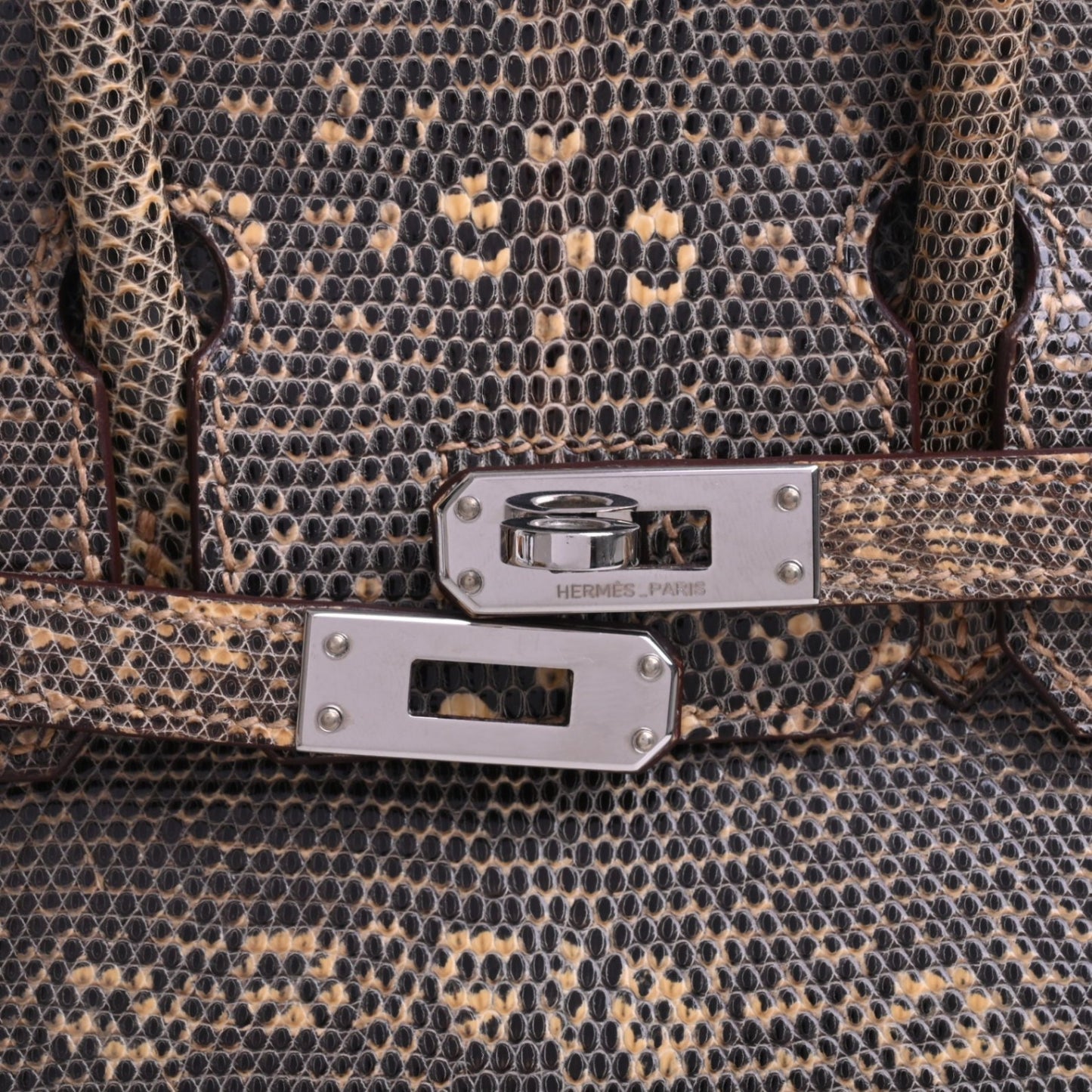 バーキン25　リザードナチュラ　デザート　SS　□N刻印