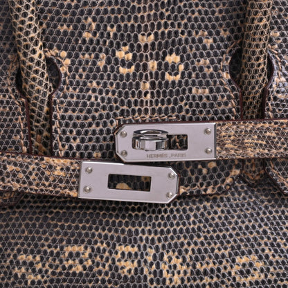 バーキン25　リザードナチュラ　デザート　SS　□N刻印