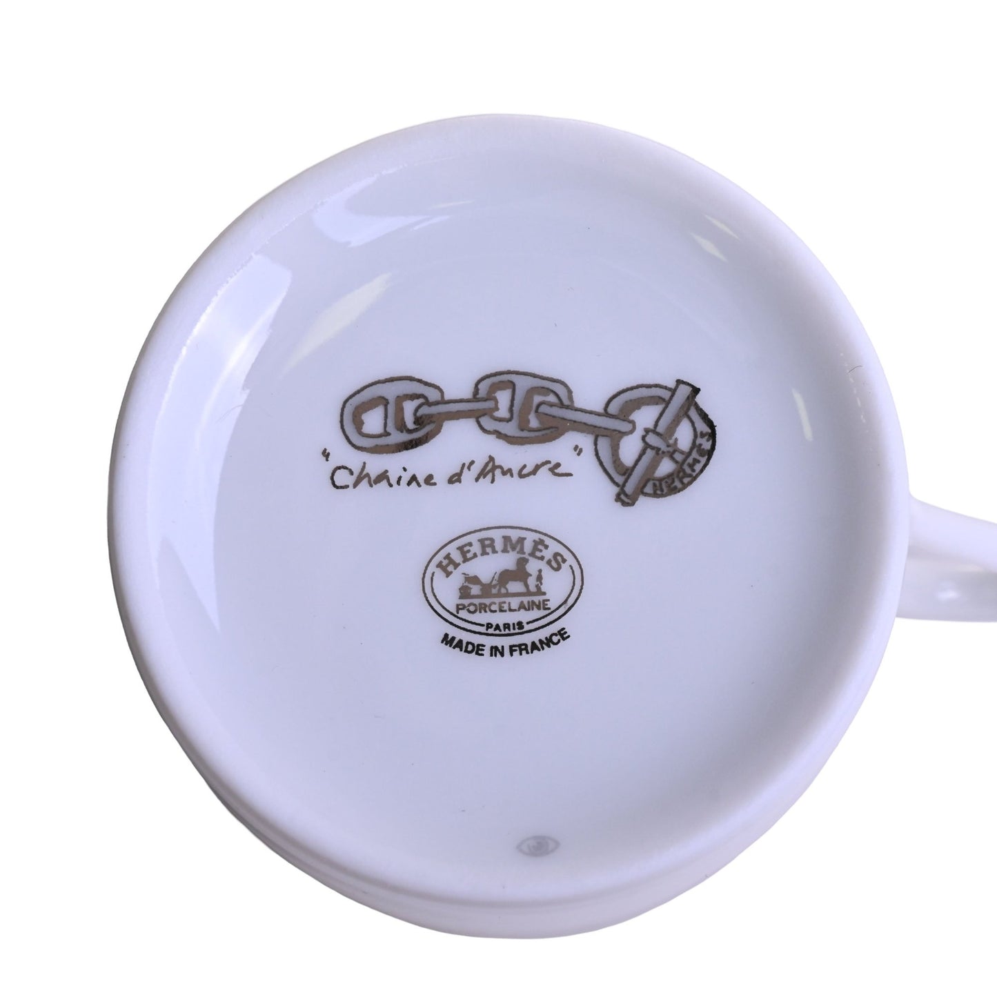 シェーヌダンクル　コーヒーカップ＆ソーサ―　ペア　プラチナ