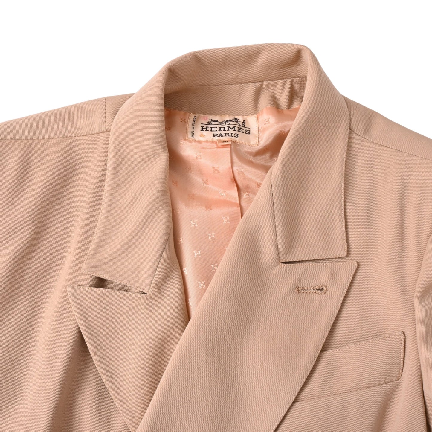 セットアップ　ウール　ベージュ　38