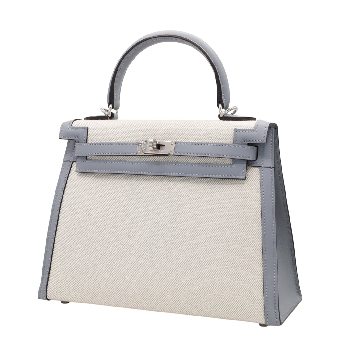 ケリー25　トワルアッシュ　ヴォースイフト　ブルーグラシエ　エクリュ　SS　K刻印