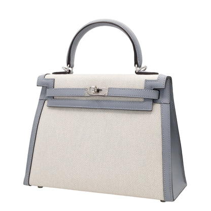 ケリー25　トワルアッシュ　ヴォースイフト　ブルーグラシエ　エクリュ　SS　K刻印