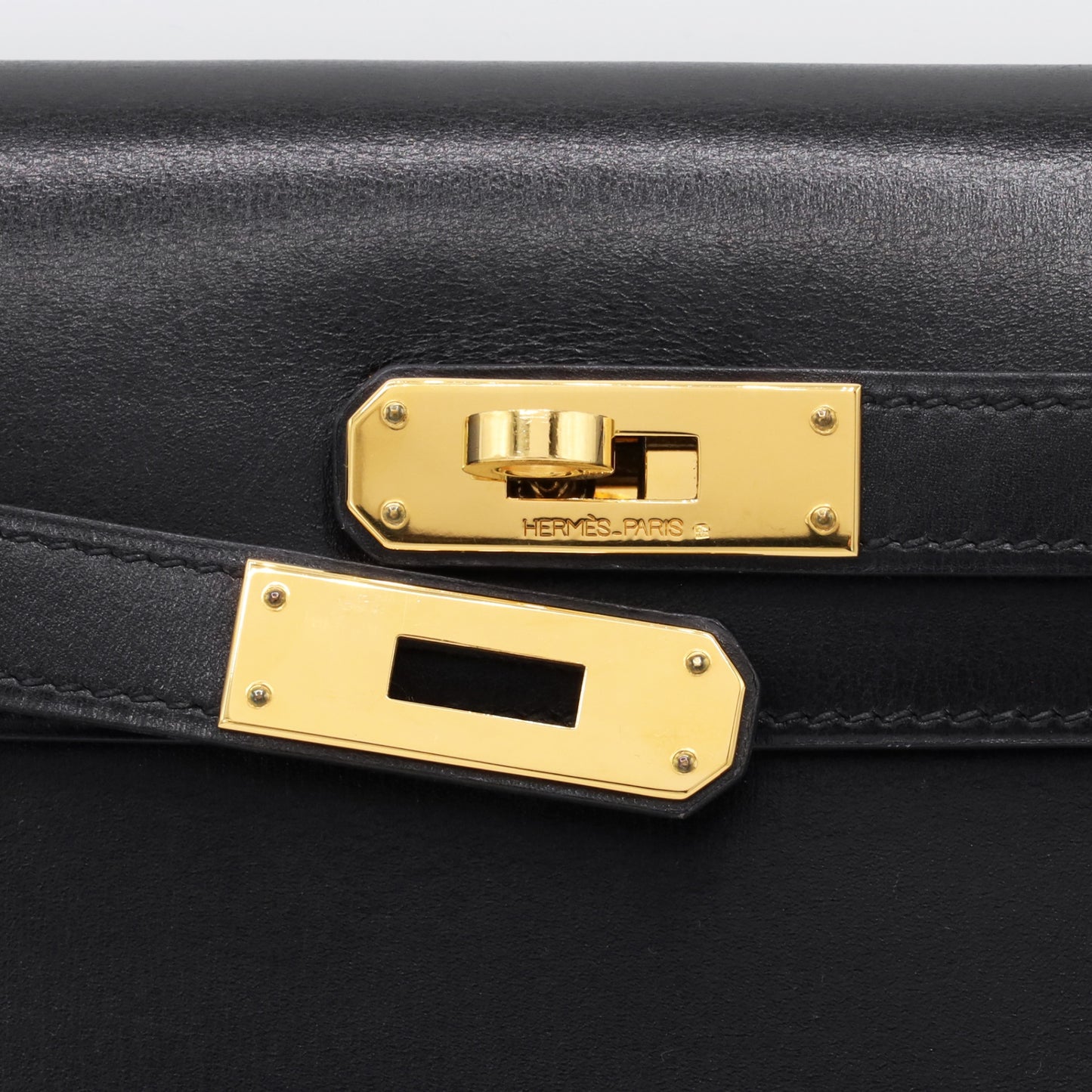 ケリーエラン　ボックスカーフ　ブラック　GP　□D刻印