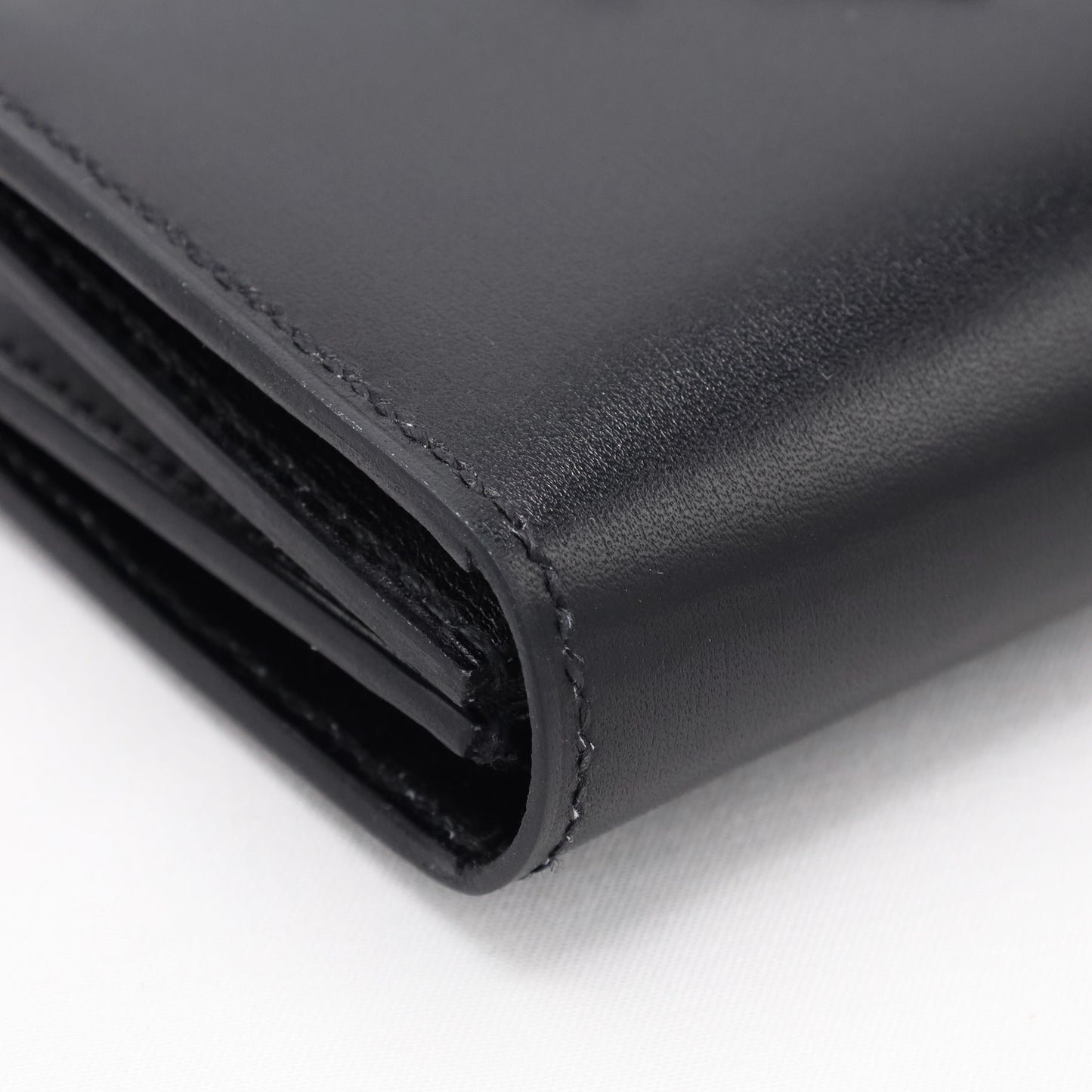 ベアン　カードケース　ボックスカーフ　ソーブラック　B刻印