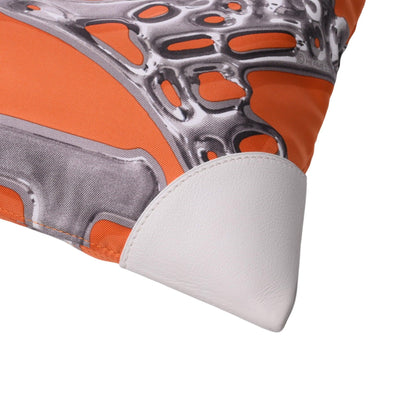 丝滑的城市PM银滴丝绸橙色白色SS□n刻