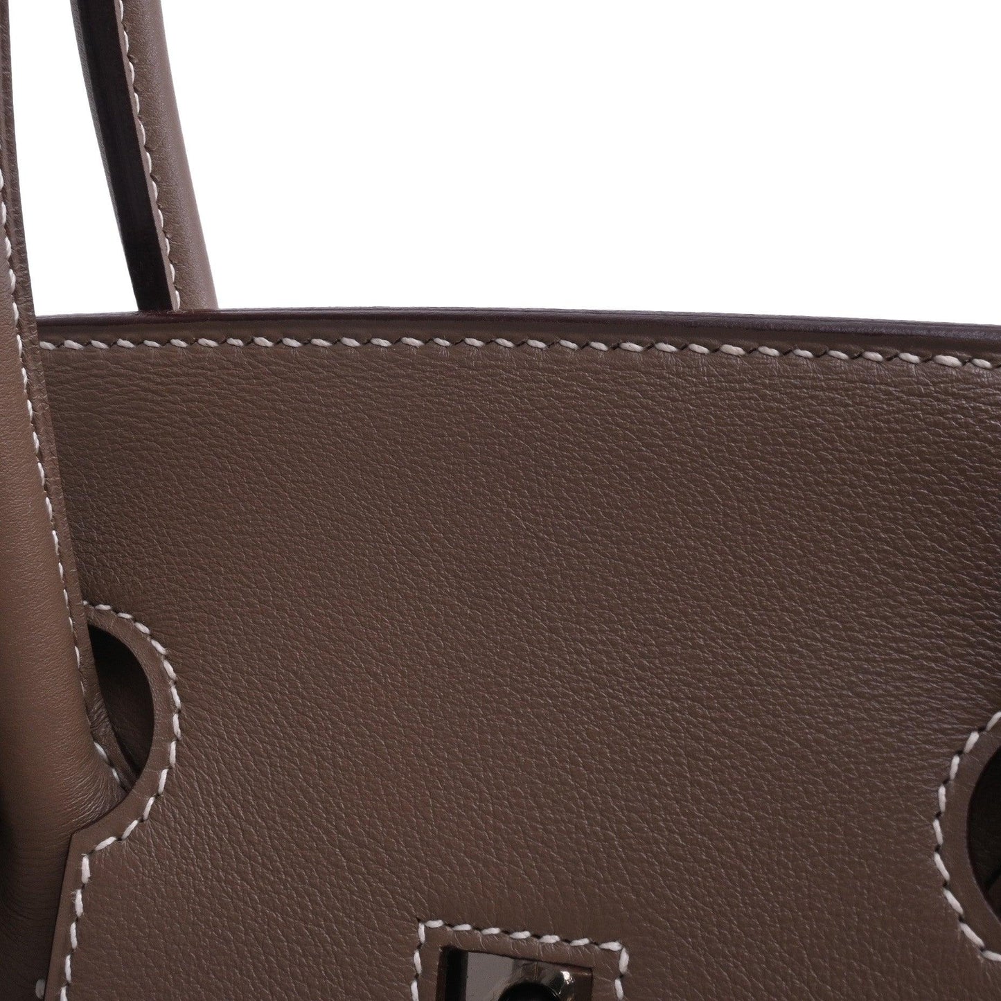 Birkin 35 Vauswift Toile Ash Etoupe SS □K engraved