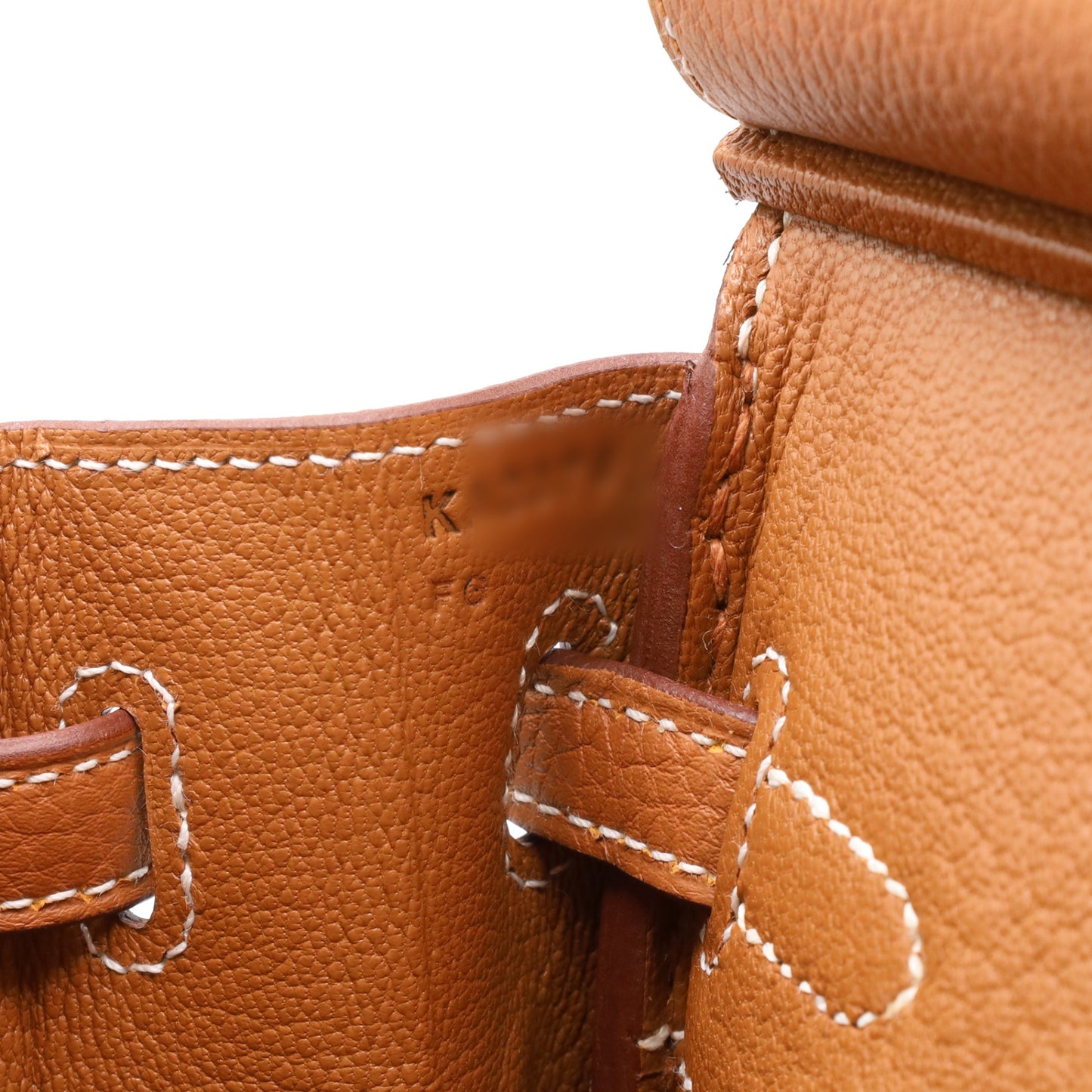 Birkin 25 Togo Gold SS KStamp