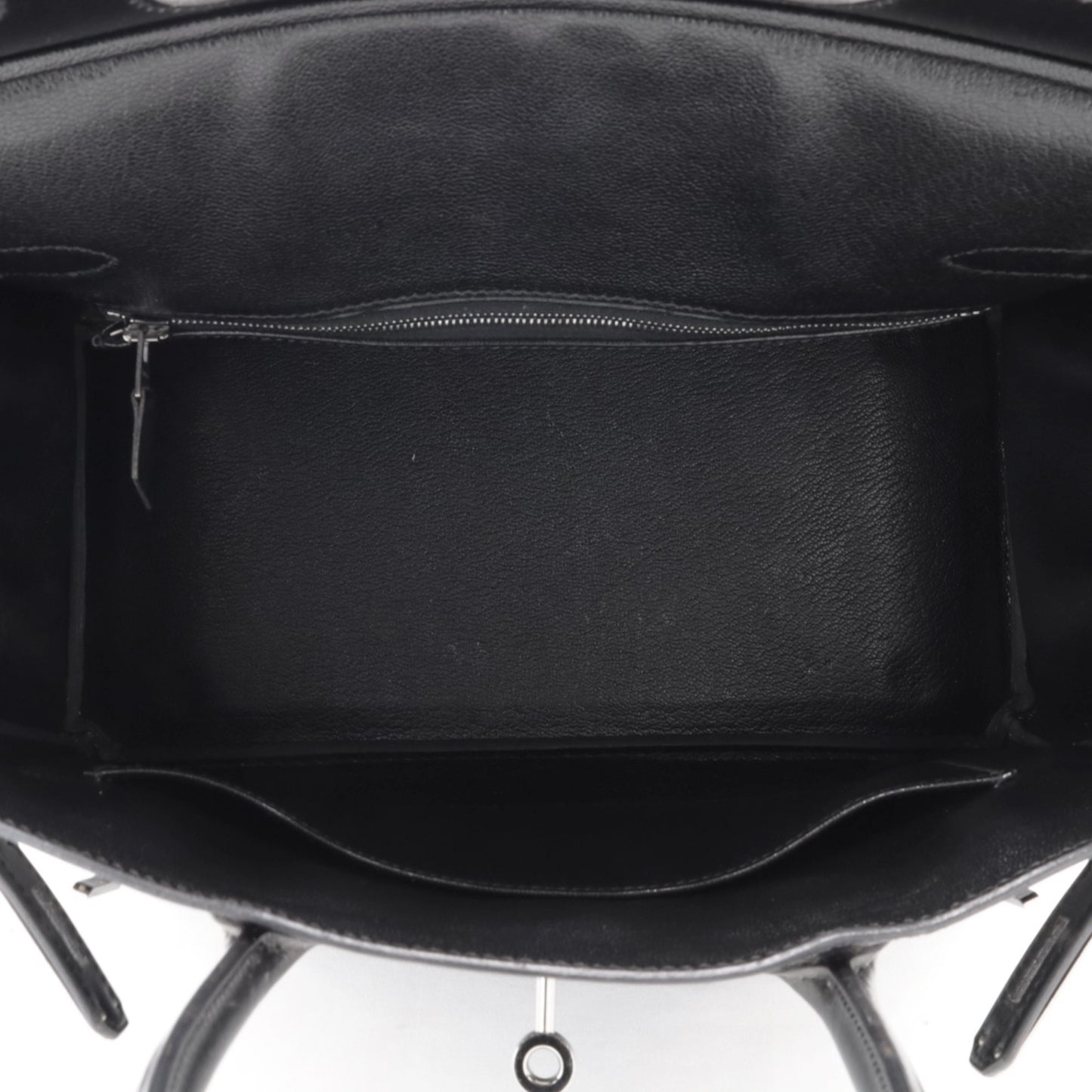 バーキン30　ボックスカーフ　ブラック　ルテニウム金具　□G刻印