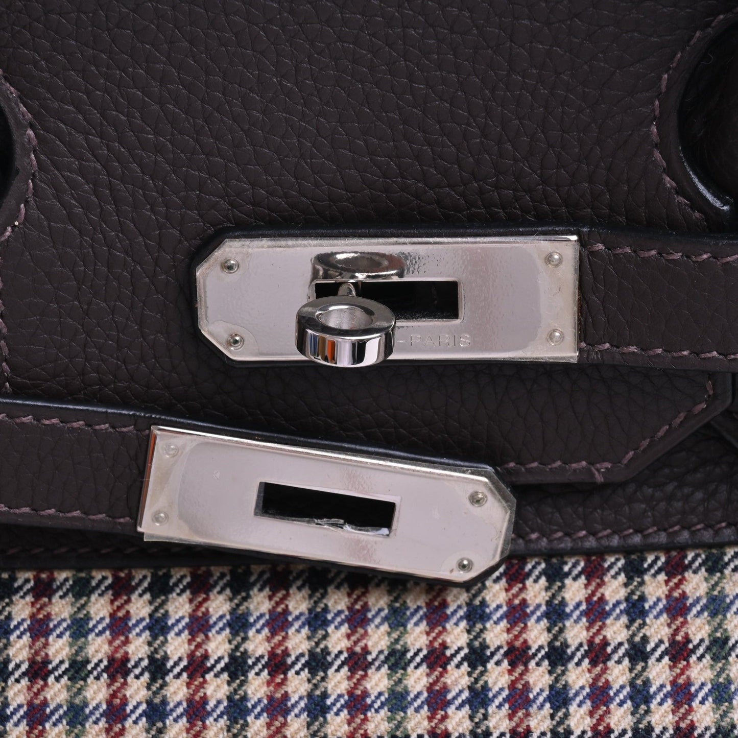 バーキン35　レナージュ　カロ　トリヨンクレマンス　エベンヌ　SS　□K刻印