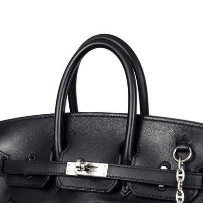Birkin 25岩石Vovolupt黑色SS B刻有.