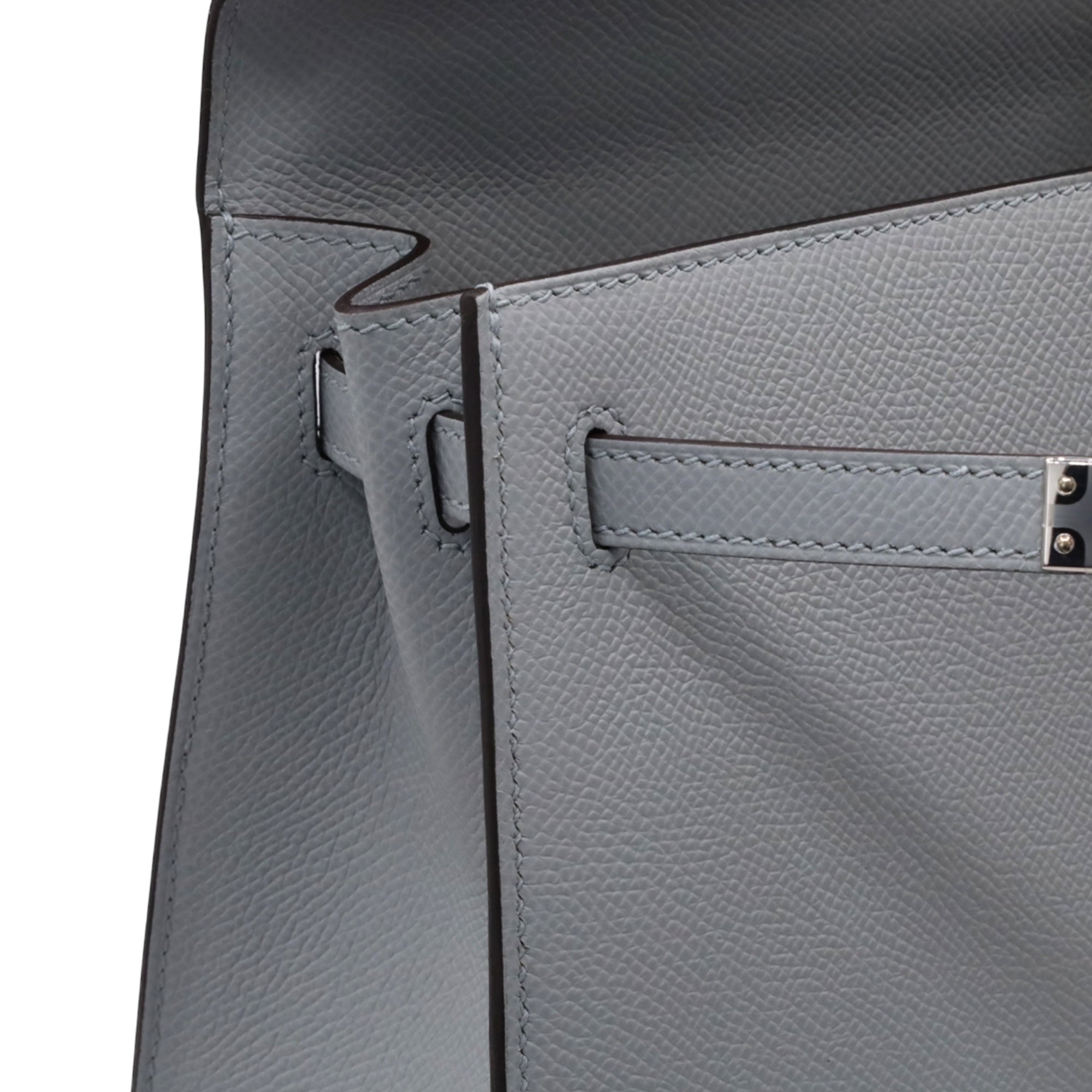HERMES ケリー25 ヴォーエプソン ブルーグラシエ SS K刻印 – LALÙE