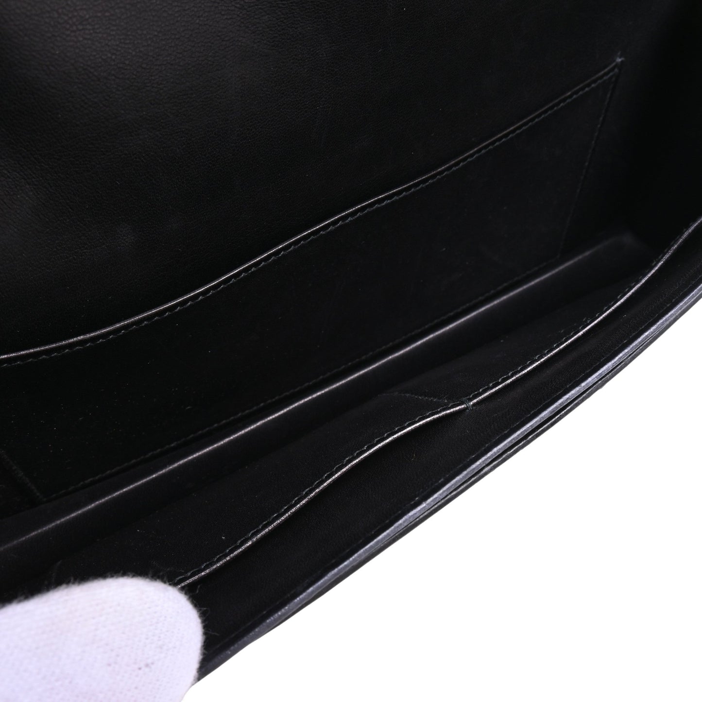 ナポレオン　ショルダーバッグ　ボックスカーフ　ブラック　GP　〇S刻印