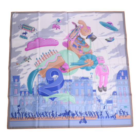 Carre 90 Paradise Silk Multicolor