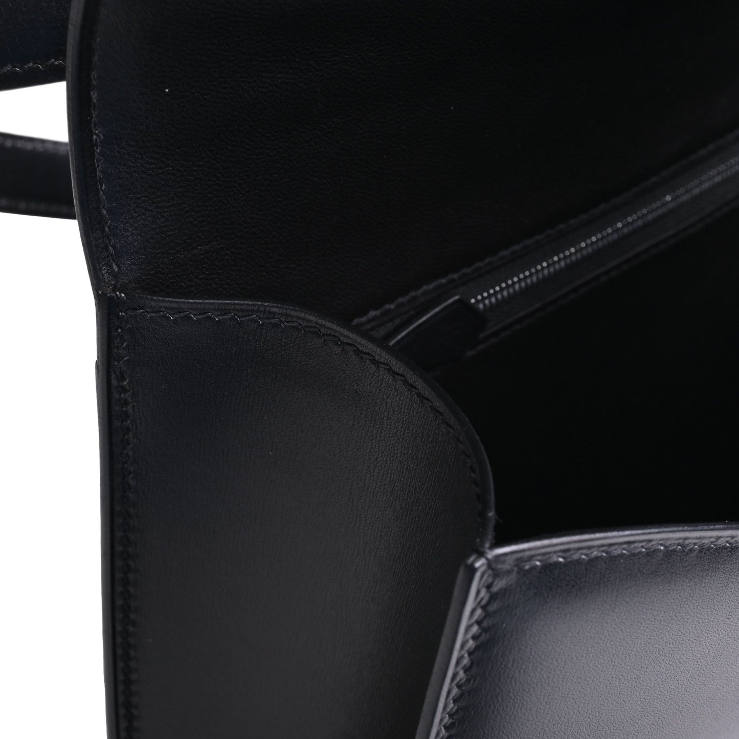 コンスタンス　ボックスカーフ　ブラック　SS　□E刻印