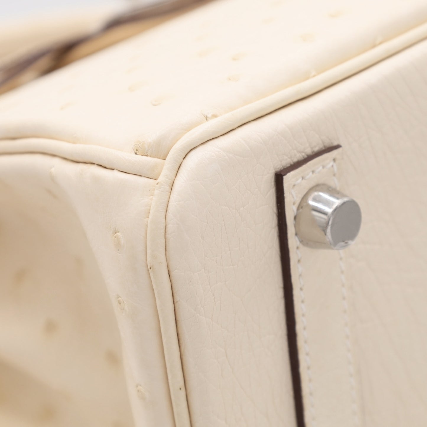 バーキン25　オーストリッチ　ナタ　SS　U刻印