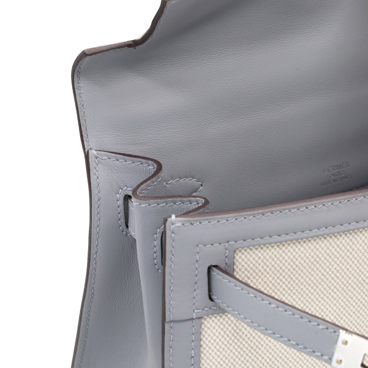 ケリー25　トワルアッシュ　ヴォースイフト　ブルーグラシエ　エクリュ　SS　K刻印