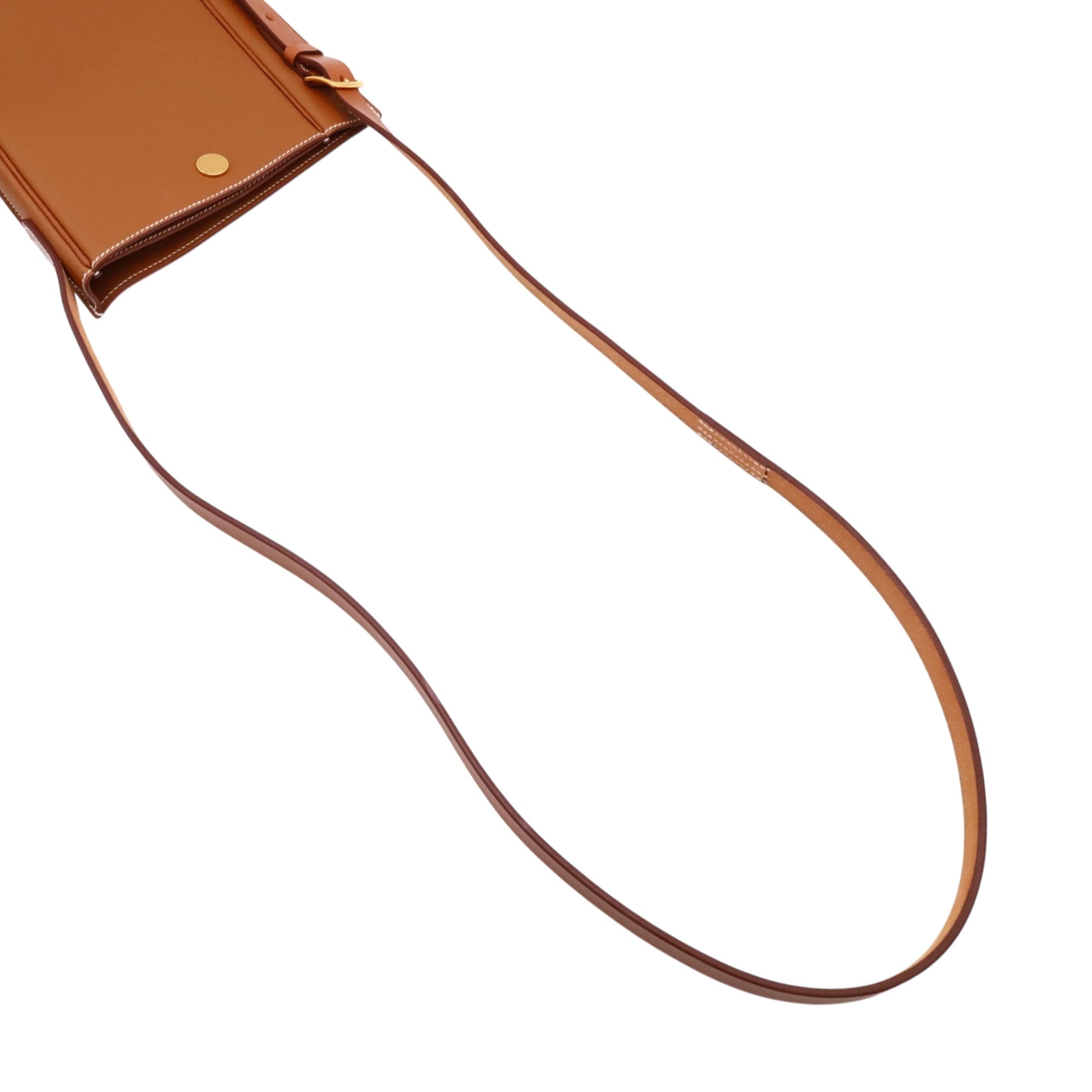 エルメス HERMES パースペクティブ キャヴァリエール21 ショルダーバッグ バッグ レザー トゴ ゴールド Z刻印（2021年製造） レディース ブラウン系 【中古】 HERMES（エルメス） パースペクティブ キャヴァリエール21 U
