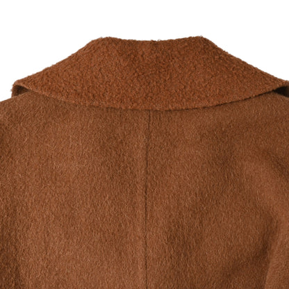 チェスターコート　アルパカ混　ブラウン　40