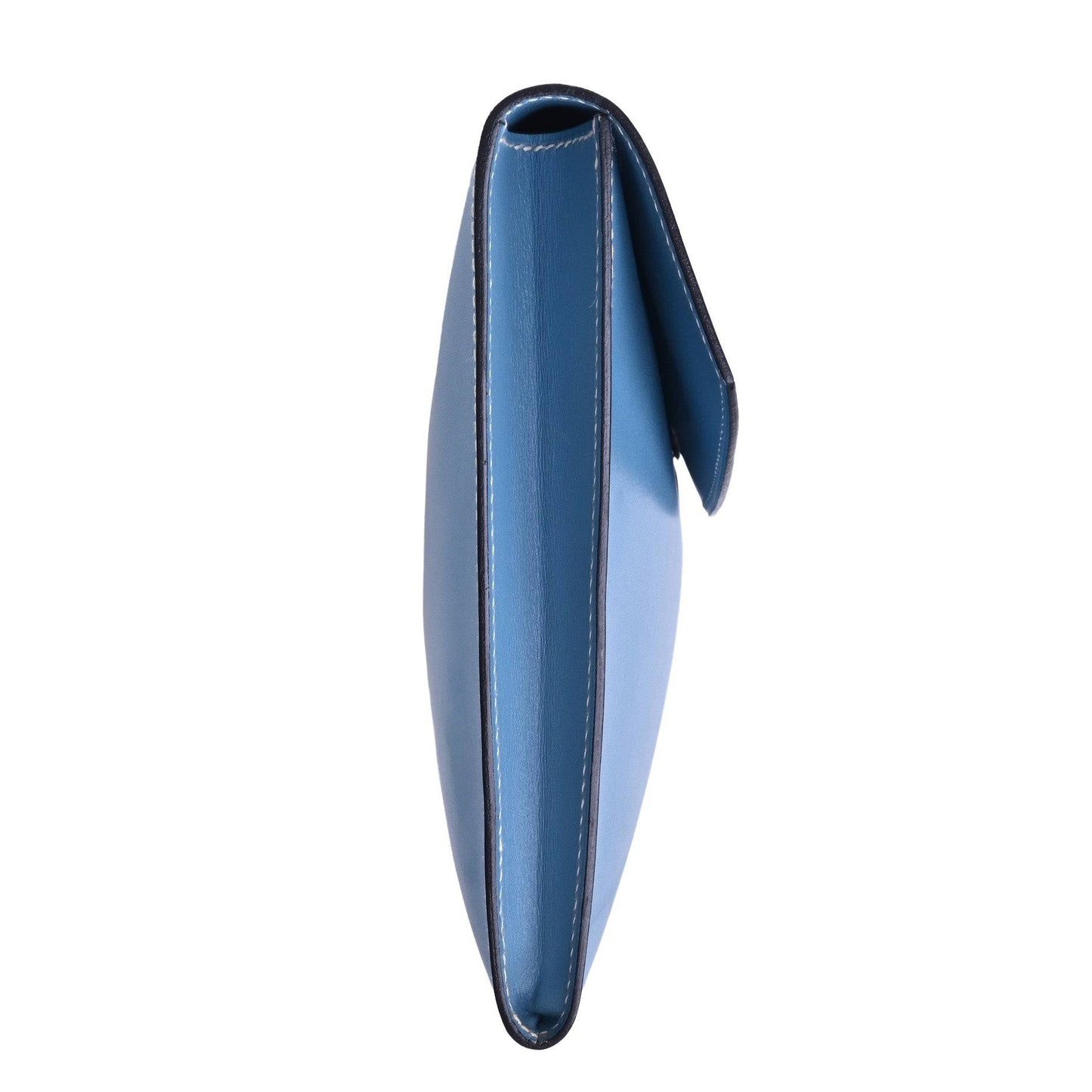 ポシェットリオ　ボックスカーフ　ブルージーン　SS　□B刻印