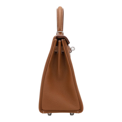 Kelly 25 Togo Gold SS W engraved