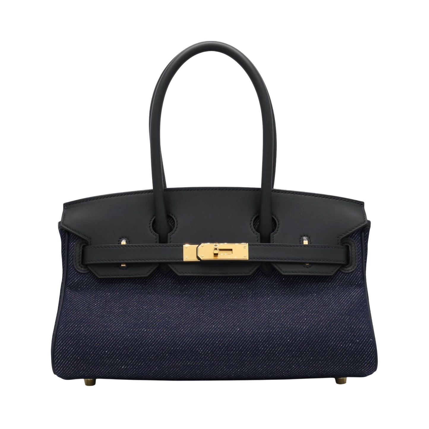 Birkin 单肩灯 29 Vaux Swift Toile Jean 黑蓝靛蓝 GP K刻印