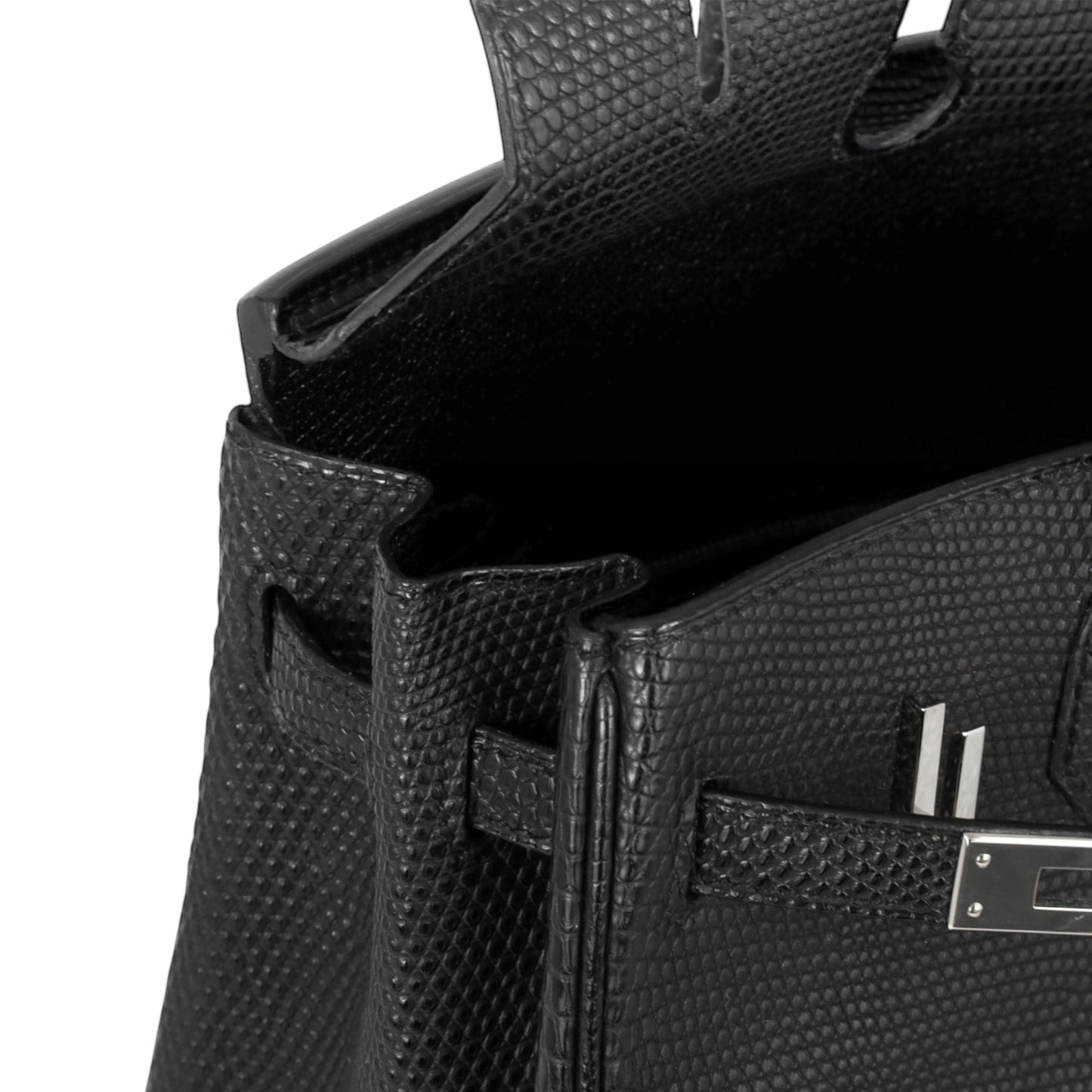 Birkin 25 Lizard Black SS □MStamp