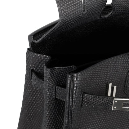 Birkin 25 Lizard Black SS □MStamp