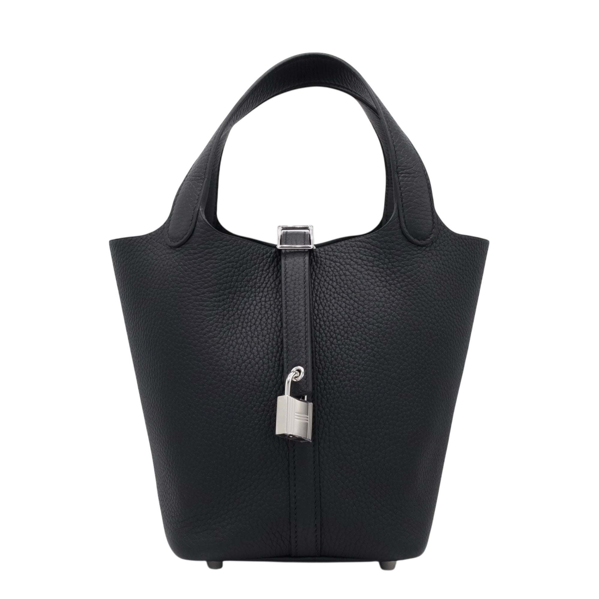 HERMES ピコタンロックPM トリヨンクレマンス ブラック SS W刻印 – LALÙE