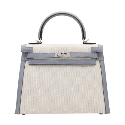 ケリー25　トワルアッシュ　ヴォースイフト　ブルーグラシエ　エクリュ　SS　K刻印