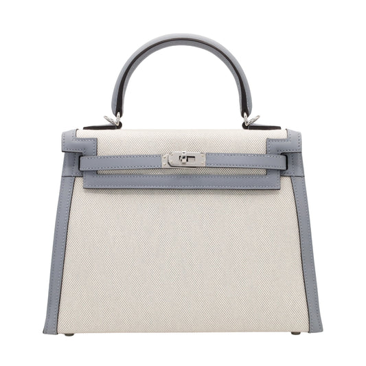 ケリー25　トワルアッシュ　ヴォースイフト　ブルーグラシエ　エクリュ　SS　K刻印