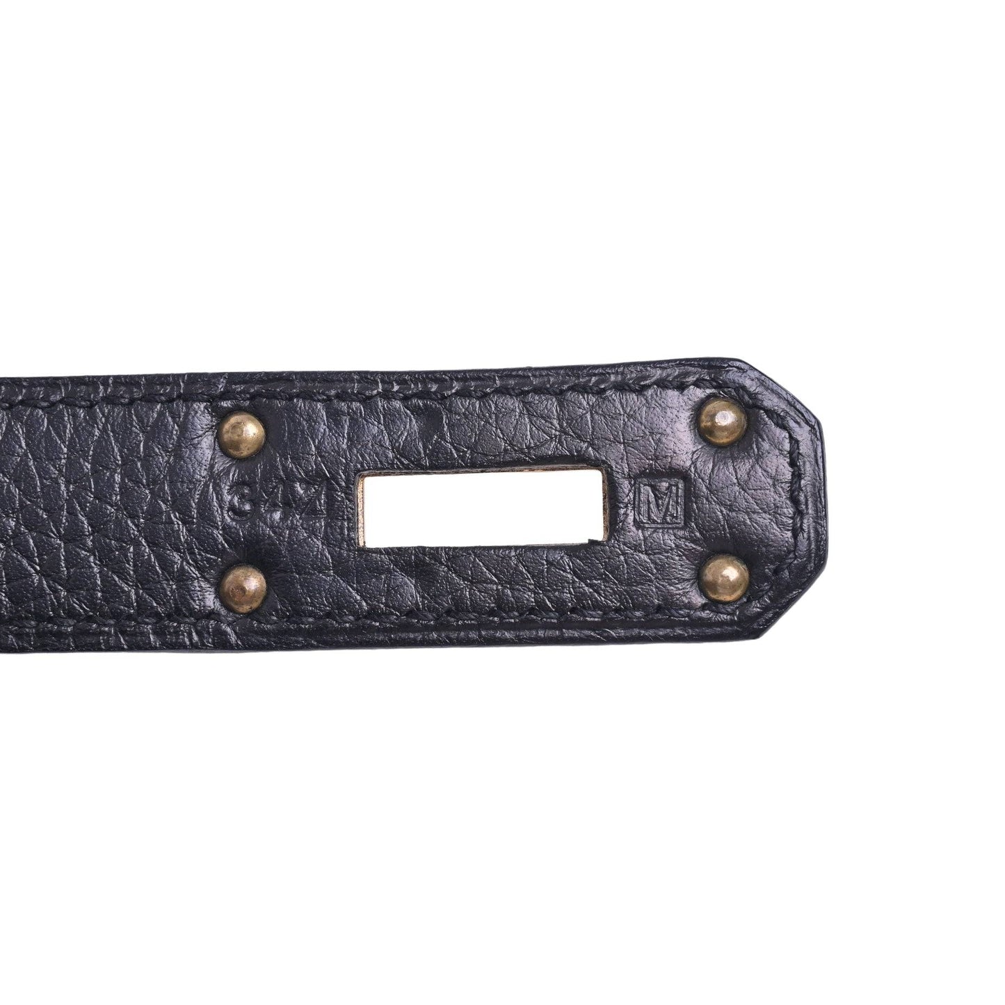 Shoulder Kelly Fringe Togo Black GP □M engraved