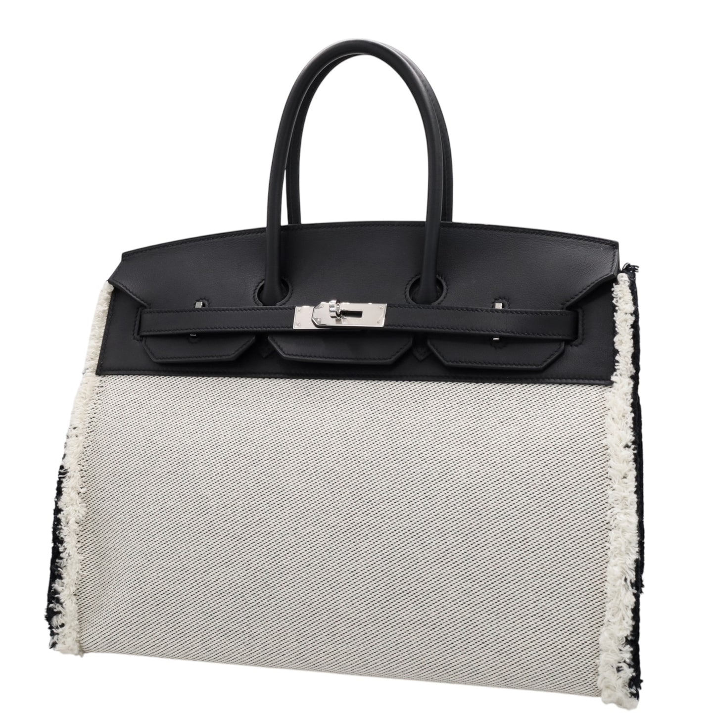 Birkin 35 Frey Frey Toile Ash Vaux Swift 黑色 SS UStamp