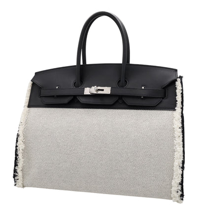 Birkin 35 Frey Frey Toile Ash Vaux Swift 黑色 SS UStamp