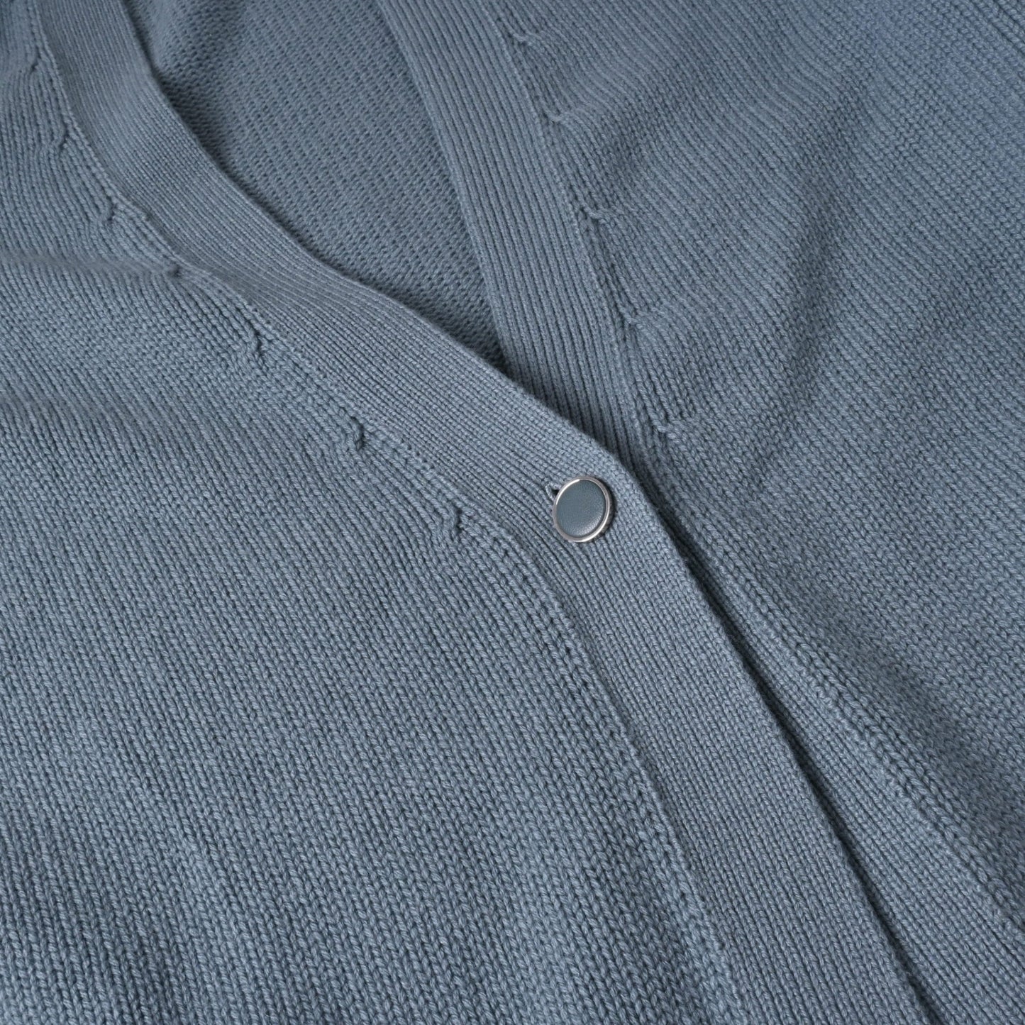 カーディガン　カシミヤ　ブルー　42