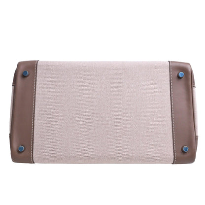 Birkin 35 Vauswift Toile Ash Etoupe SS □K engraved