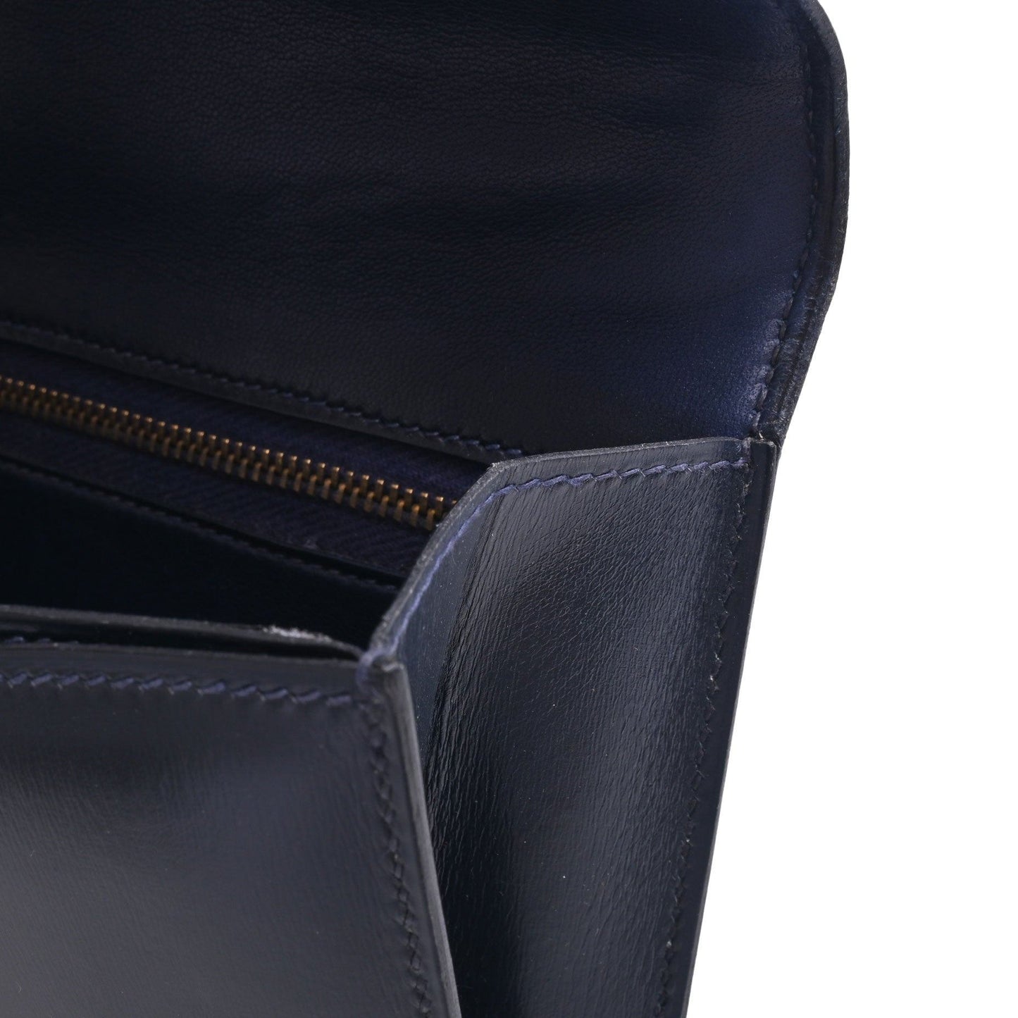 アルカザール　ボックスカーフ　ブルーインディゴ　GP　〇Ｎ刻印