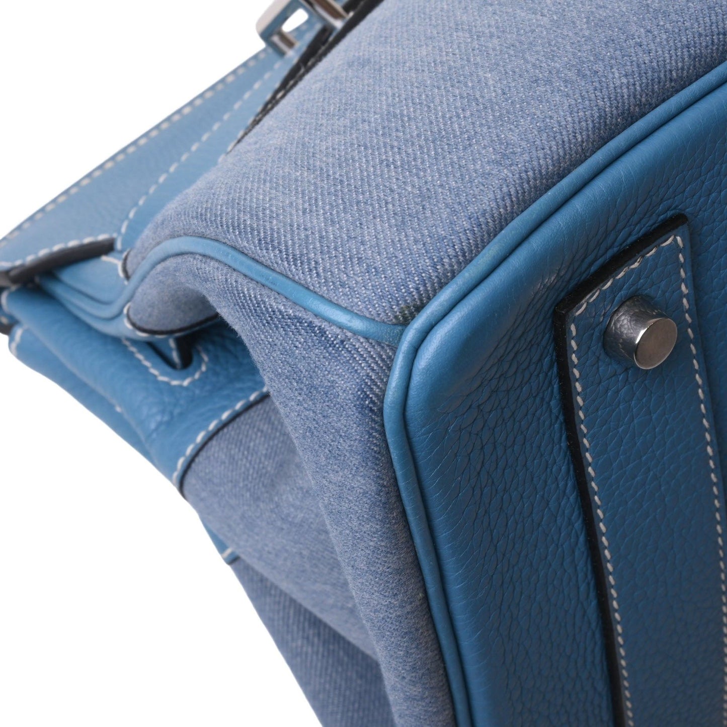 Shoulder Birkin Torillon Clemence Denim Blue Jean SS □K engraved