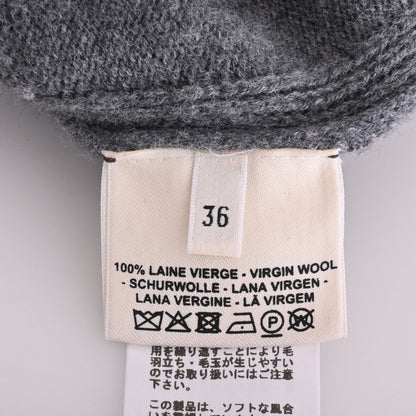 针织连衣裙，羊毛，灰色，36