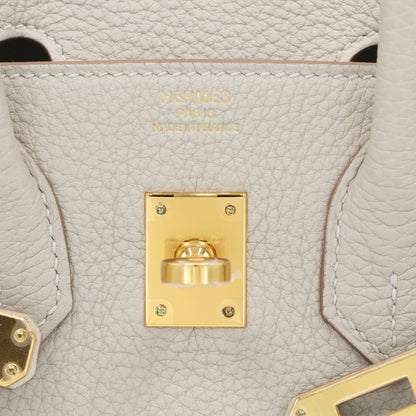 バーキン25　トゴ　パールグレー　GP　K刻印