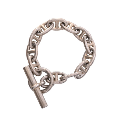 Chaine d'Ankle GM 12LINK Bracelet Cursive SV