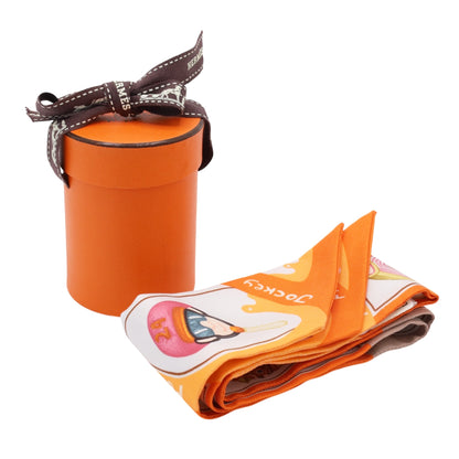 ツイリー　Ice Craem　シルク　ホワイト　オレンジ