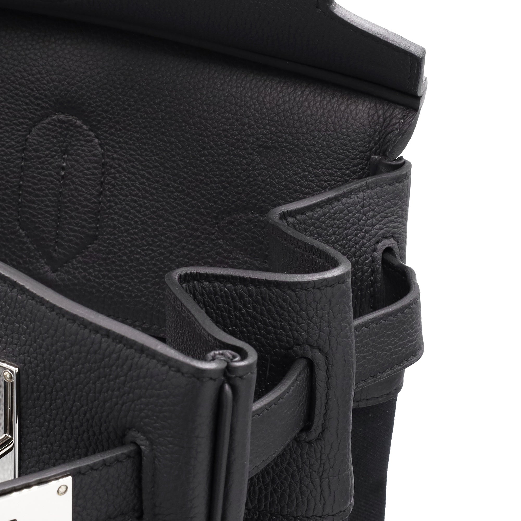 HERMES Hautacroix 40 Toile Military Togo Black SS KStamp – LALÙE
