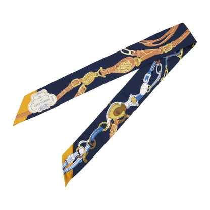 ツイリー　ブリッド・ドゥ・ガラアップケピケ　シルク　ネイビー