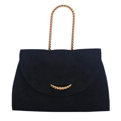 ヴィンテージハンドバック　ドブリス　ブラック　GP　□C刻印