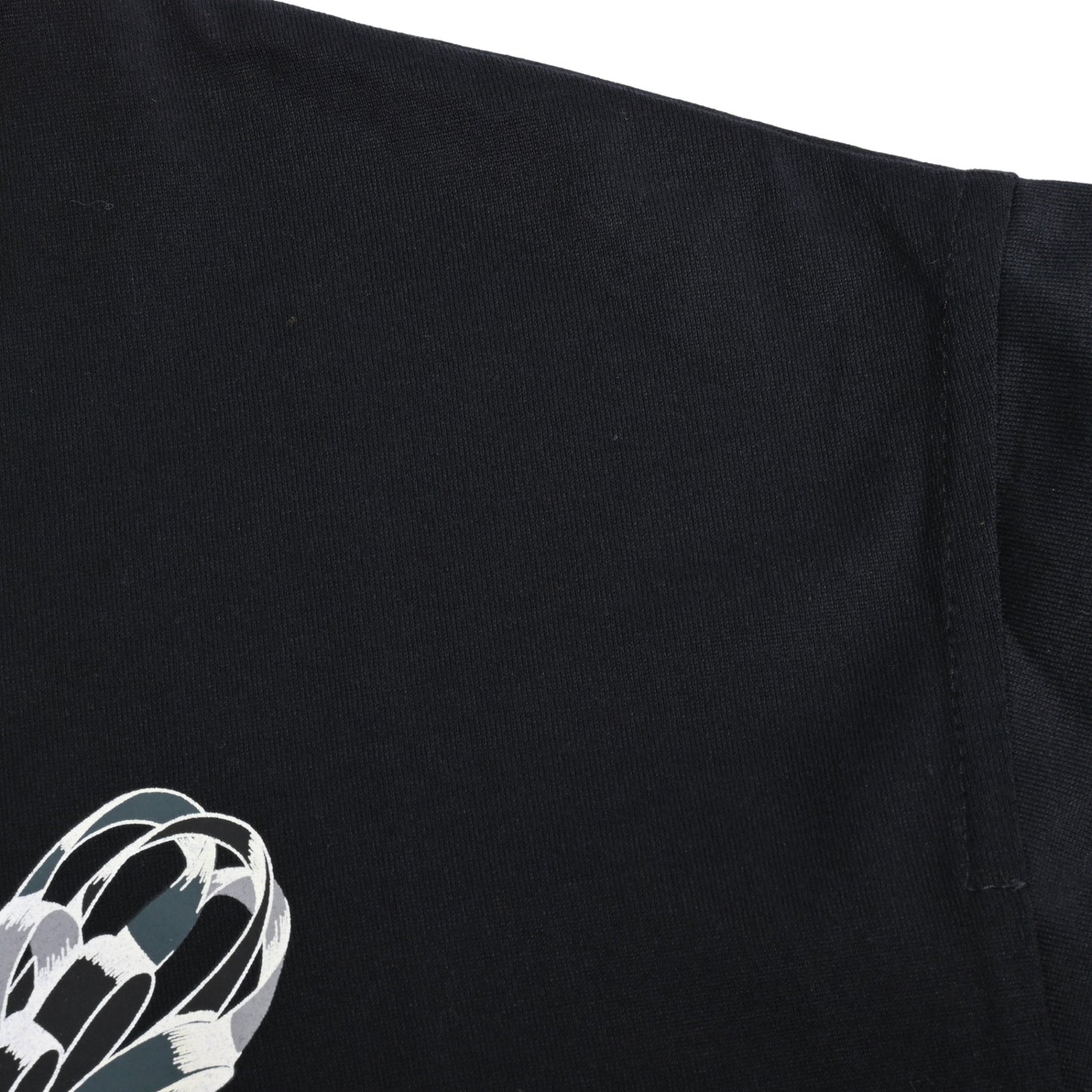 Tシャツ　ロゴプリント　コットン　ブラック　36