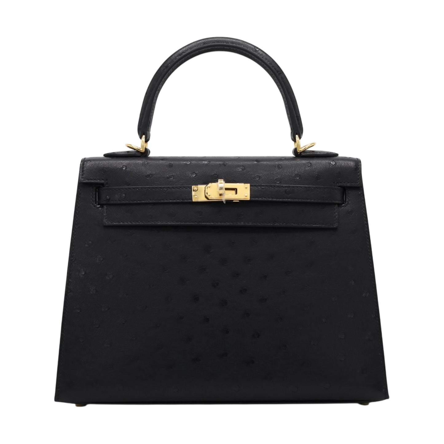 Kelly 25 鸵鸟黑 GP K 印章