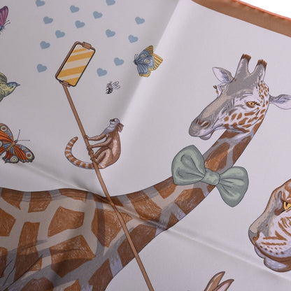 Carre 90 Hermes Story Silk White